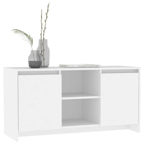 vidaXL TV Cabinet White 102x37.5x52.5 cm Engineered Wood