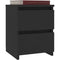 vidaXL Bedside Cabinets 2 Pcs Black 30x30x40 cm Engineered Wood