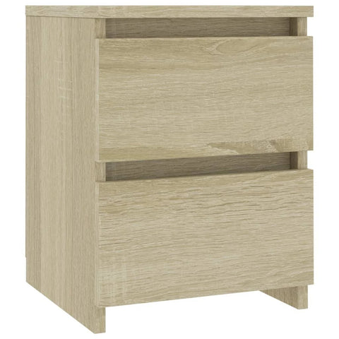 vidaXL Bedside Cabinets 2 Pcs Black 30x30x40 cm Engineered Wood