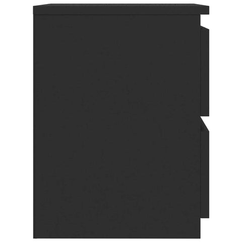 vidaXL Bedside Cabinets 2 Pcs Black 30x30x40 cm Engineered Wood