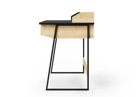 Alphason Salisbury AW3100 Desk - Black & Oak