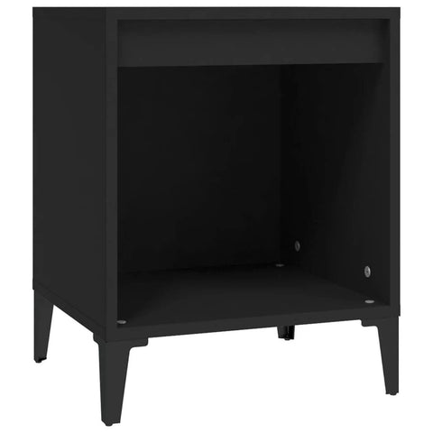 vidaXL Bedside Cabinets 2 Pcs Black 40x35x50 cm