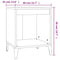 vidaXL Bedside Cabinets 2 Pcs Black 40x35x50 cm