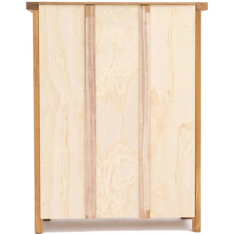 Lugo 3 Shelf Antique Waxed Bookcase