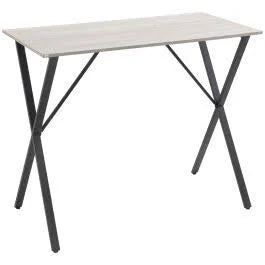 HOMCOM 120 cm Rectangular Bar Table for 4 People, Modern Kitchen Table with Wood ...