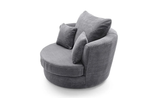ABAKUS Direct - Jumbo Swivel Chair Grey