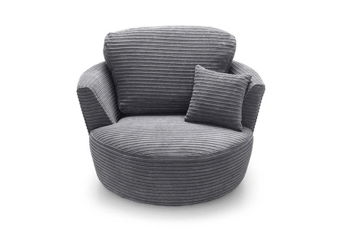 ABAKUS Direct - Jumbo Swivel Chair Grey