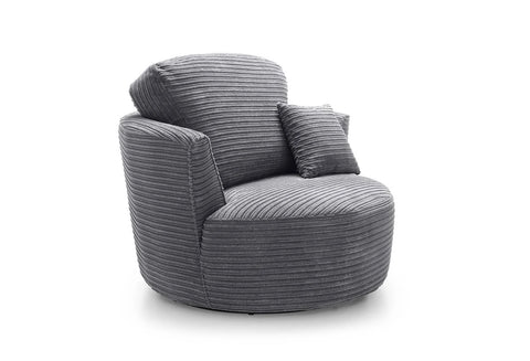 ABAKUS Direct - Jumbo Swivel Chair Grey