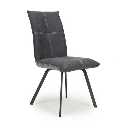 Shankar Ariel Linen Effect Dark Grey Dining Chair