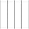 vidaXL 4-Panel Room Divider White 200x200 cm Fabric
