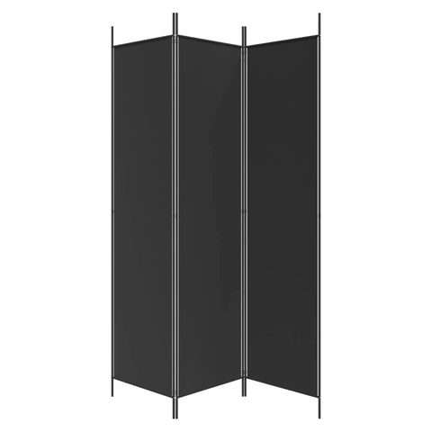 vidaXL 4-Panel Room Divider White 200x200 cm Fabric