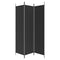 vidaXL 4-Panel Room Divider White 200x200 cm Fabric