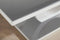 Furniturebox Giovani Rectangular White High Gloss Coffee Table with Glass Top and ...
