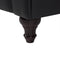 Beliani 3 Seater Faux Leather Sofa Black Chesterfield Big