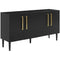 Crosley Furniture Everett Mid Century Sideboard Buffet Cabinet with Storage ...