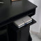 HOMCOM - Computer Table Study Desk with Sliding Keyboard Tray, Black