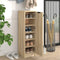 vidaXL Modern Shoe Cabinet in Sleek Sonoma Oak - 30 x 35 x 100 cm - Engineered ...
