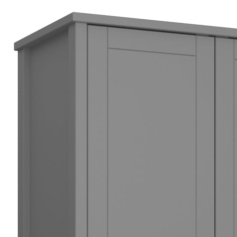 Tromso 2 Door 2 Drawer Wardrobe - Off White