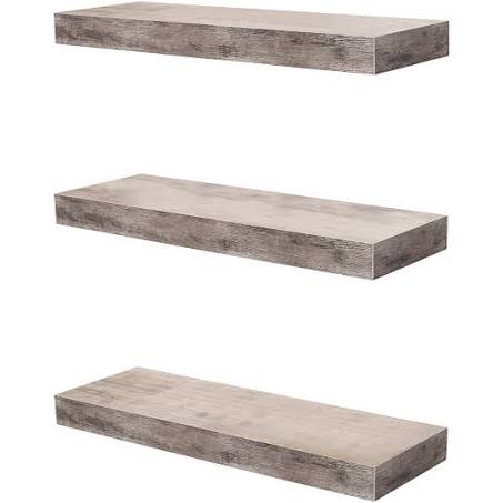 Sorbus 3 Tier Wall Mount Floating Shelves