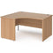 Dams International Left Hand Corner Desk Contract 25 Beech 1,400 x 1,200 x 725 mm