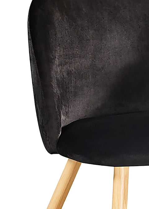 LPD Set of 2 Venice Dining Chairs Black