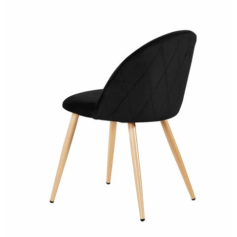 LPD Set of 2 Venice Dining Chairs Black