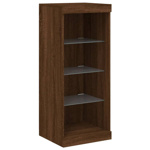 vidaXL Sideboards with LED Lights 3 Pcs Concrete Grey Engineered Wood