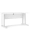 Prima Desk 150 cm in White with White Legs