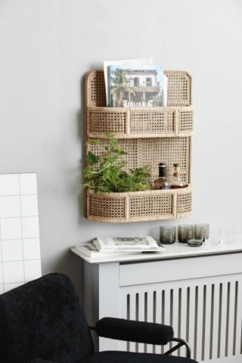Nordal - Lucca Rattan Shelf