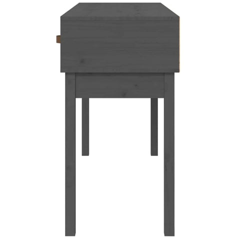 vidaXL Console Table Grey 114x40x75 cm Solid Wood Pine
