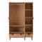 Seconique Leon 3 Door 2 Drawer Medium Oak Effect Wardrobe