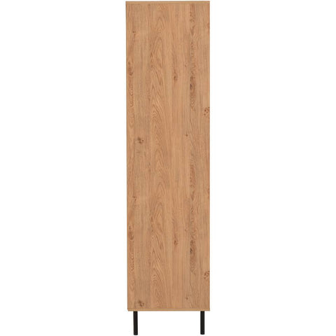 Seconique Leon 3 Door 2 Drawer Medium Oak Effect Wardrobe