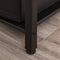 HOMCOM L-Shaped Computer Desk with Adjustable Storage Shelf, Rustic Brown