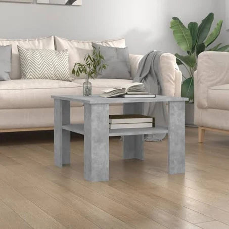 vidaXL Coffee Table Concrete Grey 60x60x42 cm Chipboard