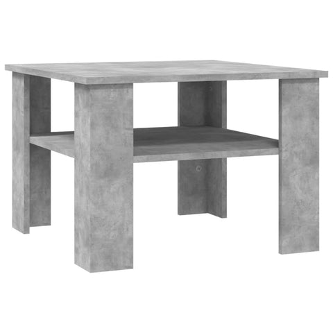vidaXL Coffee Table Concrete Grey 60x60x42 cm Chipboard