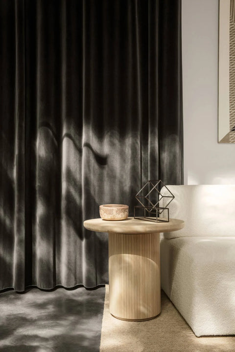 Gubi Moon Lounge Table | twentytwentyone Brown/Black Stained Veneer Oak Lacquered