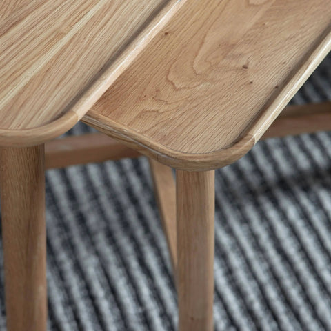 Kingham Nest Of 2 Tables - Colour Options - Homebound 6 months / Oak