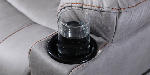 Afton Electric Fabric Recliner Chair - Charcoal