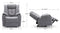 Afton Electric Fabric Recliner Chair - Charcoal