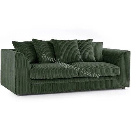 Luxor Jumbo Cord Fabric 3 Seater Sofa