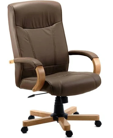 Teknik Brown Leather Executive Chair - Richmond
