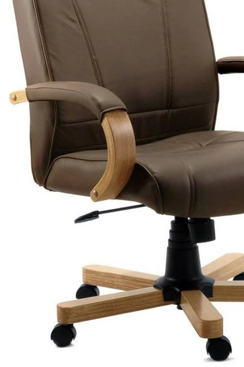 Teknik Brown Leather Executive Chair - Richmond