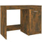 vidaXL Desk 100x50x76 cm Engineered Wood, Smoked Oak