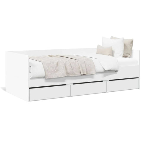 vidaXL Daybed with Drawers Sonoma Oak 90x200 cm Engineered Wood