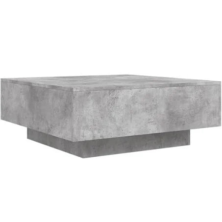 vidaXL Coffee Table Concrete Grey 80x80x31 cm Engineered Wood