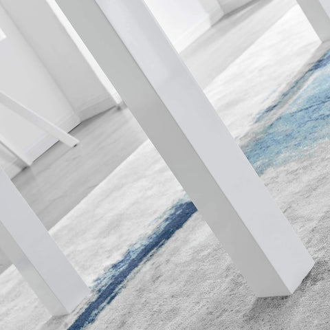 Furniturebox UK Pivero White High Gloss White Dining Table Set and 6 Faux Leather ...