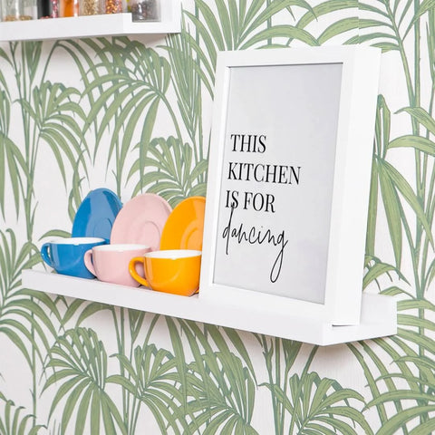 Harbour Housewares - Floating Picture Ledge Wall Shelf - 57cm - White