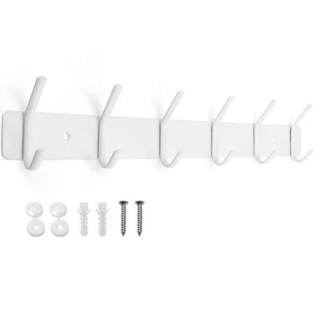 SYPEN Wall Mounted Metal Coat Rack, Coat Hooks for Hanging Robe, Towel, Clothes ...