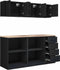 vidaXL Garage Cabinets 6 Pcs Sonoma Oak Engineered Wood