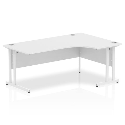 Impulse 1800mm Right Crescent Desk Cantilever Leg Walnut / Black